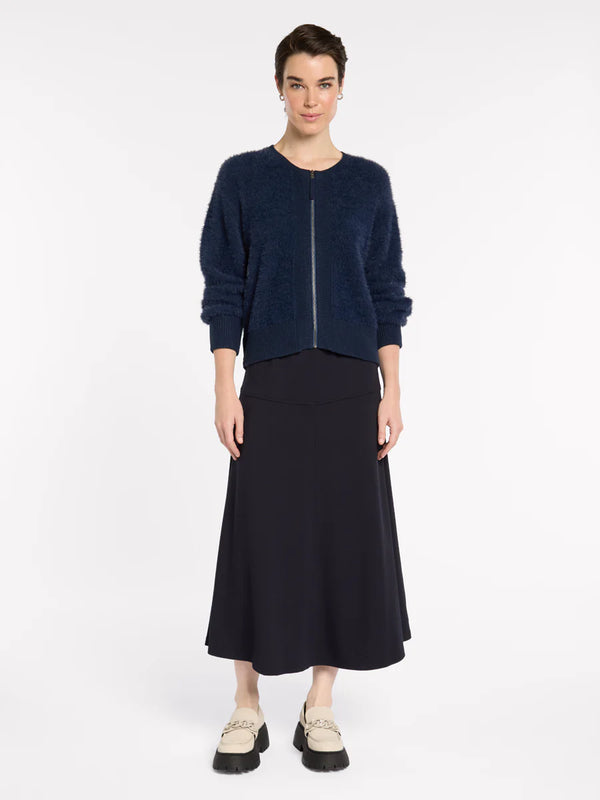 Fit and Flare Ponte Skirt Navy