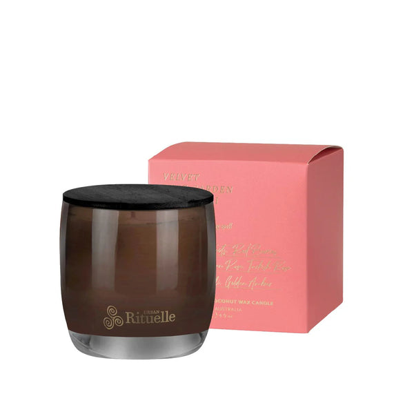 Urban Rituelle-Velvet Rose Garden, Patchouli, Amber Scented Soy Candle