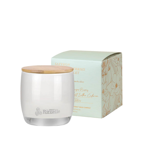 Urban Rituelle-Saffron, Juniper Berries, Black Violet, Raspberry Scented Soy Candle