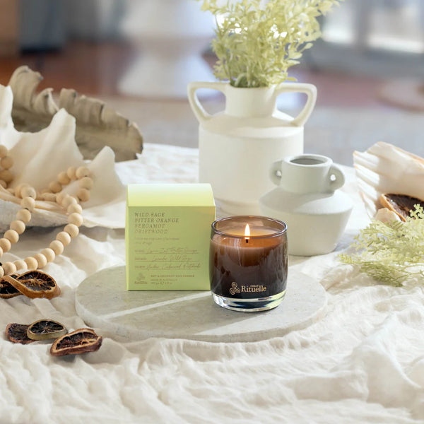 Urban Rituelle-Wild Sage, Bitter Orange, Bergamot, Driftwood Scented Soy Candle