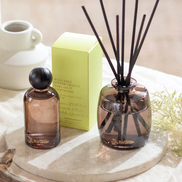 Urban Rituelle-Wild Sage, Bitter Orange, Bergamot, Driftwood Room & Linen Mist