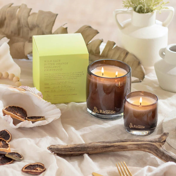 Urban Rituelle-Wild Sage, Bitter Orange, Bergamot, Driftwood Scented Soy Candle