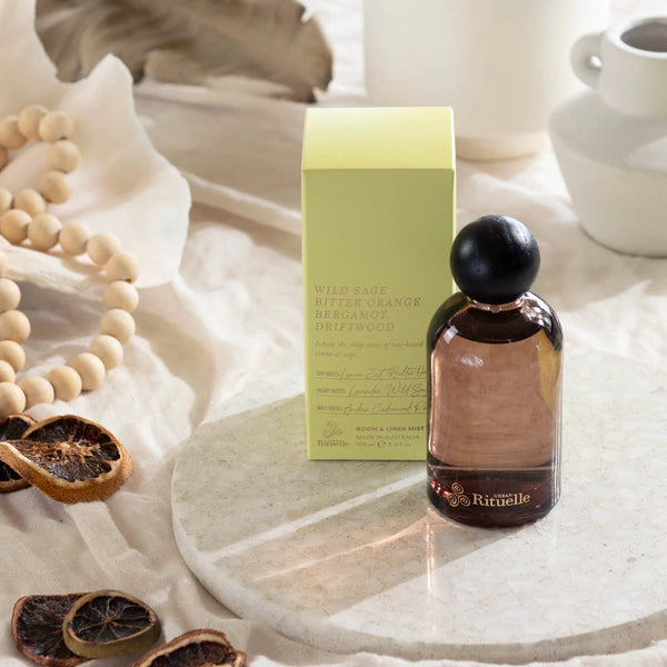 Urban Rituelle-Wild Sage, Bitter Orange, Bergamot, Driftwood Room & Linen Mist