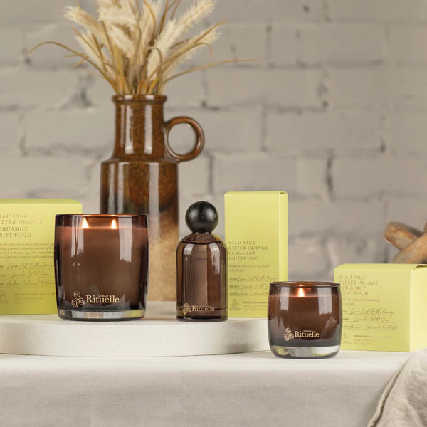 Urban Rituelle-Wild Sage, Bitter Orange, Bergamot, Driftwood Scented Soy Candle