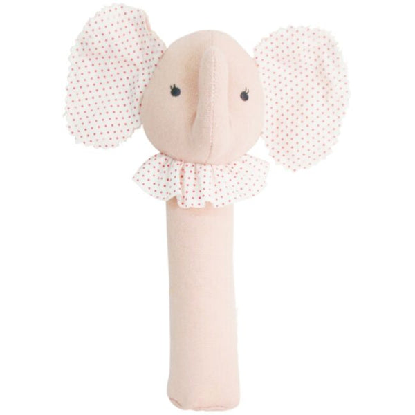 Baby Elephant Hand Squeaker - Pink
