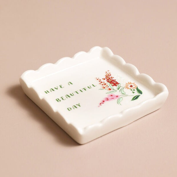Beautiful Day Square Trinket Dish