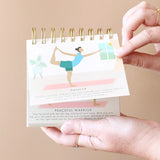 Daily Yoga Poses Desktop Flip Chart