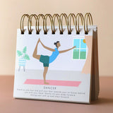 Daily Yoga Poses Desktop Flip Chart