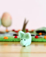 Tara Treasures-Felt Mint green Rabbit Toy
