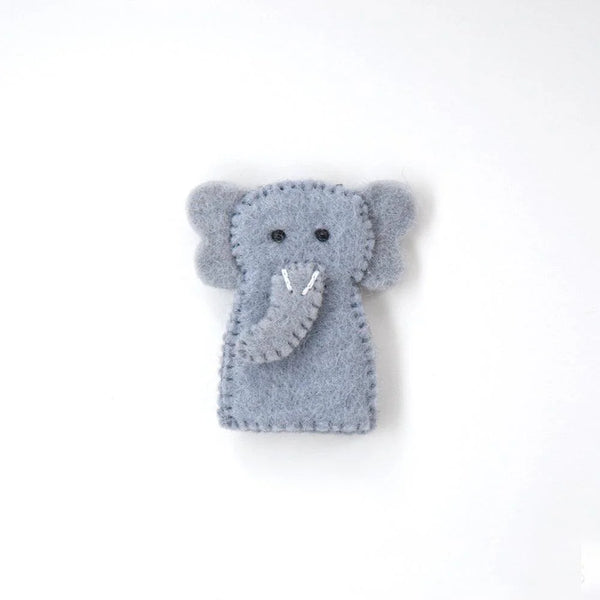 Felt Finger Puppet Elephant