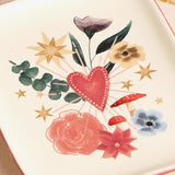 Cosy Floral Heart Trinket Dish