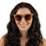 SOEK MILLA CARAMEL Brown Gradient Lens l Walnut Arms