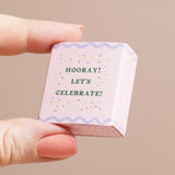 Tiny Matchbox Ceramic Champagne Token
