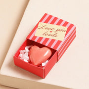 Lisa Angel- Tiny Matchbox Love You Ceramic Heart Token