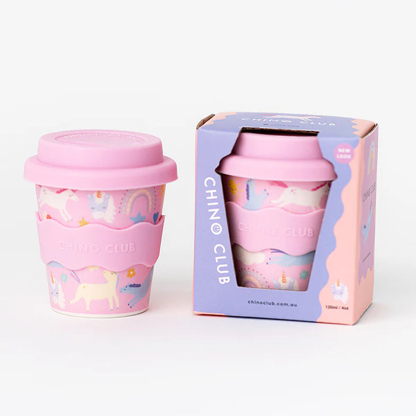 Chino Club-Pink Unicorn Babychino Cup 4oz