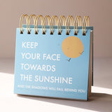 Weekly Positivity Floral Desktop Flip Chart