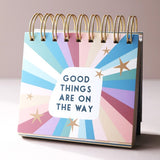 Weekly Positivity Floral Desktop Flip Chart