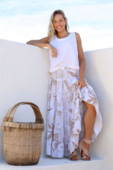 Zingara Skirt Sand Leaf