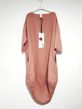 Montaigne- Linen- Scallop- Dress