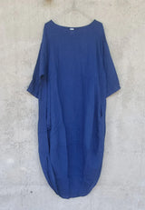 Montaigne- Linen- Scallop- Dress