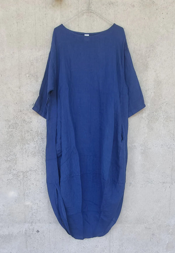 Montaigne- Linen- Scallop- Dress