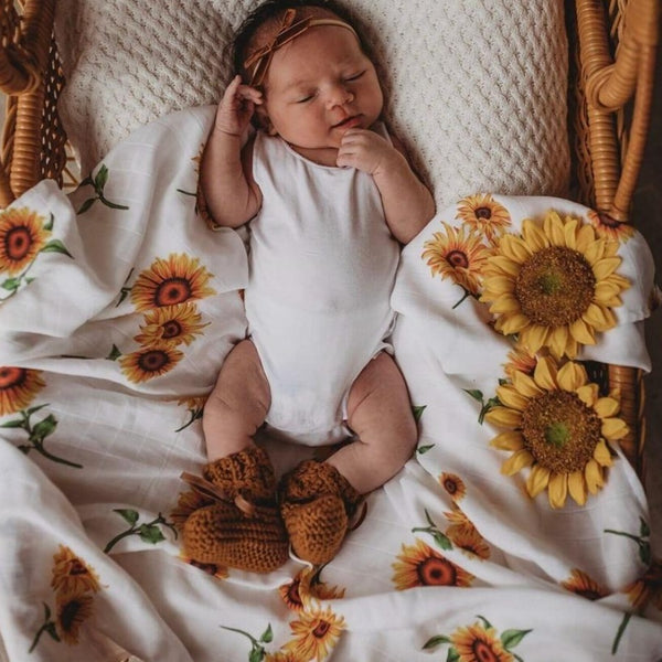 Sunflower Organic Muslin Wrap