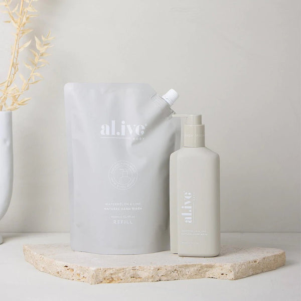 al.ive body HAND WASH REFILL - WATERMELON & LIME - Fig & Little