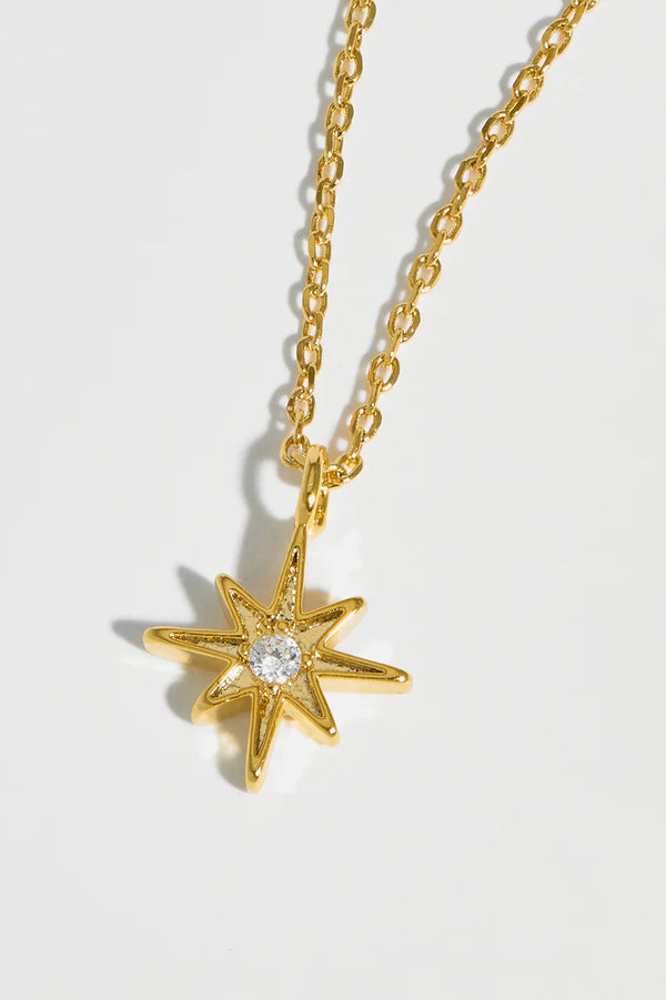 Estella Bartlett- North Star CZ Pendant Gold Plated