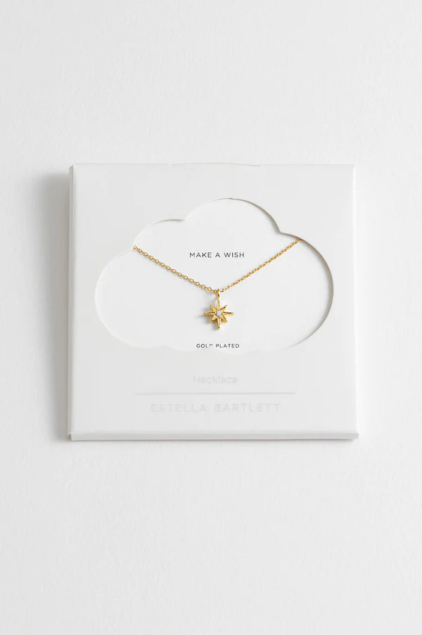Estella Bartlett- North Star CZ Pendant Gold Plated