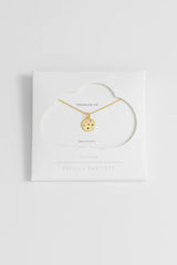 Estella Bartlett- Rainbow CZ Coin Necklace Gold Plated | Multi