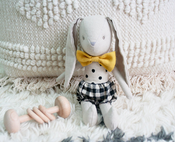 Baby Boy Bunny  Black Check