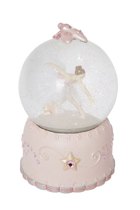 SNOW DOME RESIN BALLERINA & MUSIC