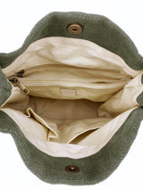Natural Long Handled Bag Khaki