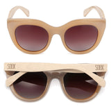 SOEK MILLA CARAMEL Brown Gradient Lens l Walnut Arms