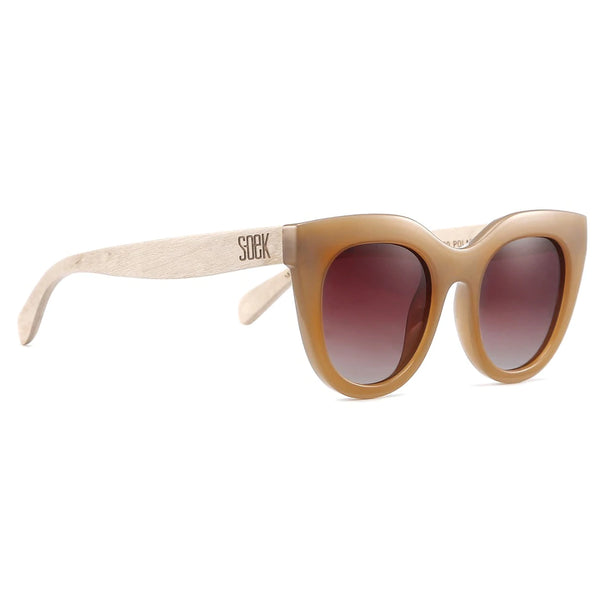 SOEK MILLA CARAMEL Brown Gradient Lens l Walnut Arms