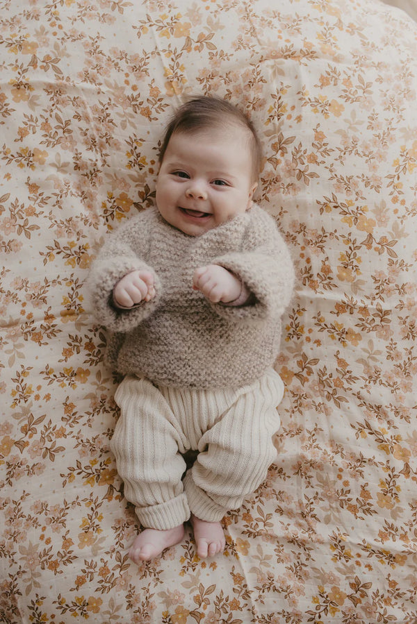 Fox & Fallow Sweet Pea Organic Muslin Wrap Swaddle