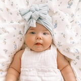 Fox & Fallow-Forget-Me-Not Organic Muslin Wrap Swaddle