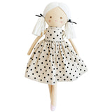 Frankie Doll- Black Linen Spot