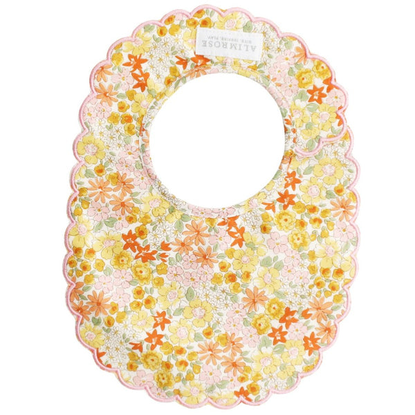 Scallop Edge Bib-Sweet Marigold