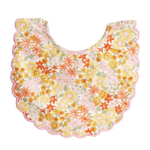 Scallop Edge Bib-Sweet Marigold