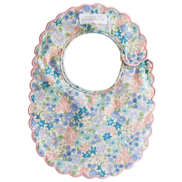 Scallop Edge Bib-Liberty Blue