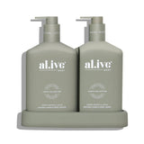 Wash & Lotion Duo + Tray Green Pepper & Lotus