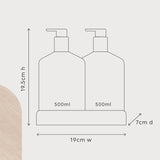 Wash & Lotion Duo + Tray - Sea cotton and Coconut