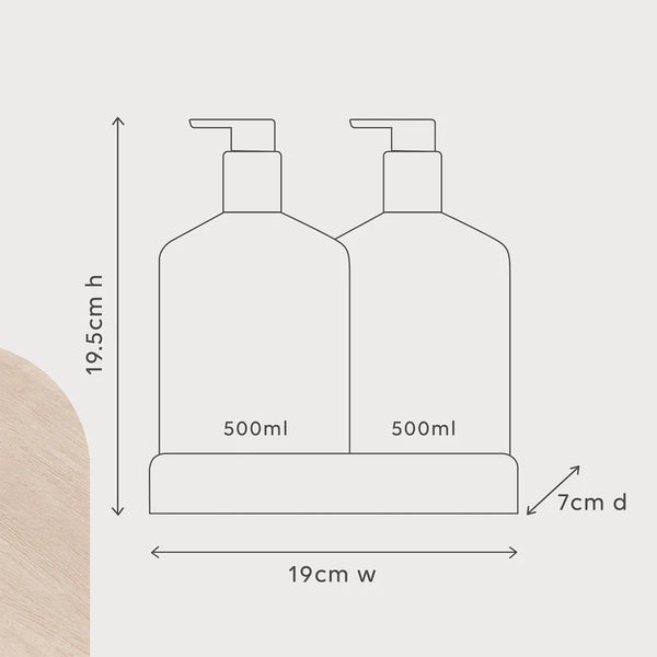 Wash & Lotion Duo + Tray - Sea cotton and Coconut