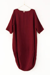 Montaigne- Linen- Scallop- Dress