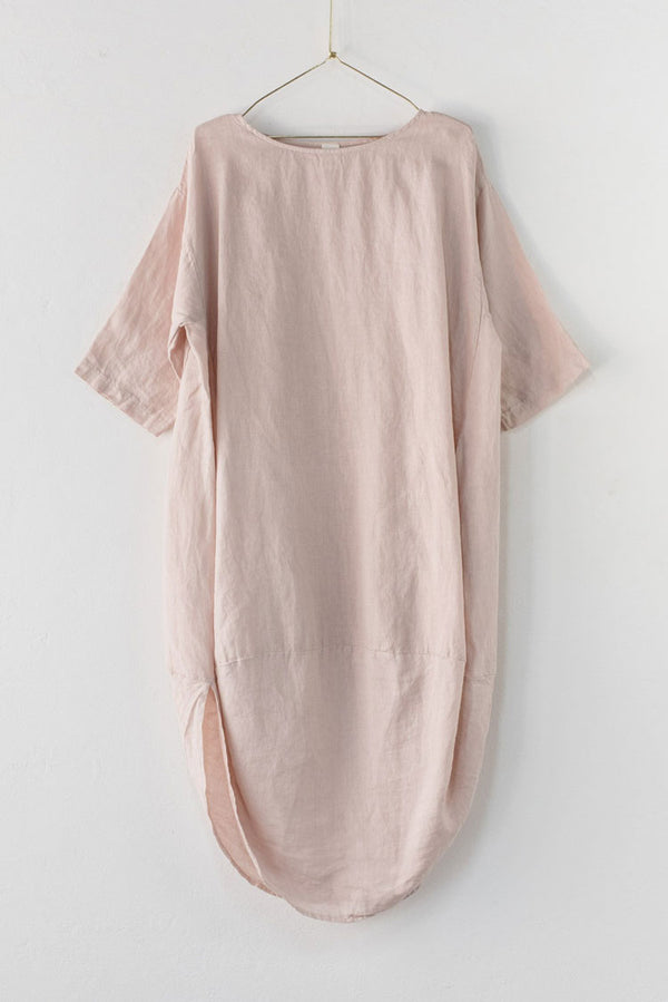 Montaigne- Linen- Scallop- Dress