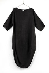 Montaigne- Linen- Scallop- Dress