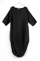 Montaigne- Linen- Scallop- Dress