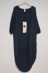 Montaigne- Linen- Scallop- Dress