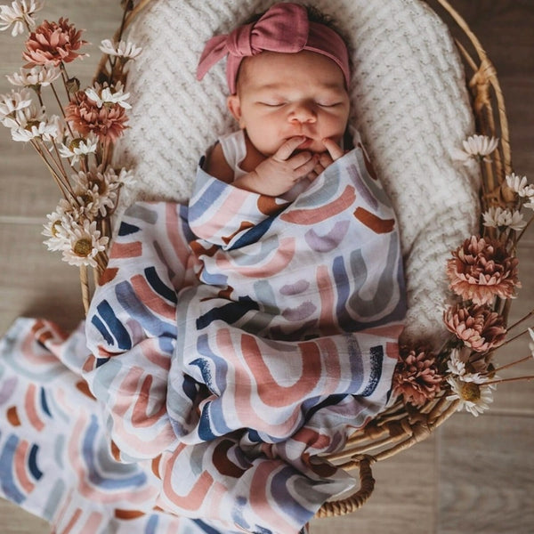 Rainbow Baby Organic Muslin Wrap